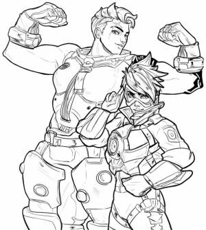 Раскраски Overwatch