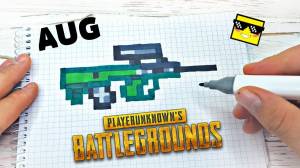 PIXEL ART- AUG for PUBG