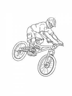 Раскраски BMX   в формате