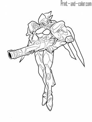 Overwatch coloring pages
