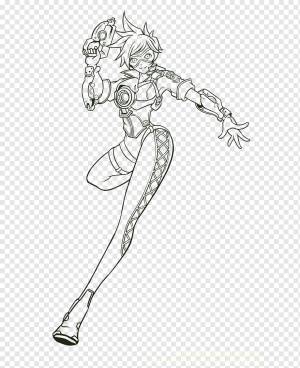 Overwatch Книжка-раскраска Tracer Drawing Art, Виллиан, рука, фал, другие png