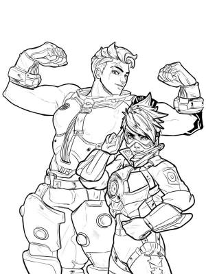 Раскраски Overwatch