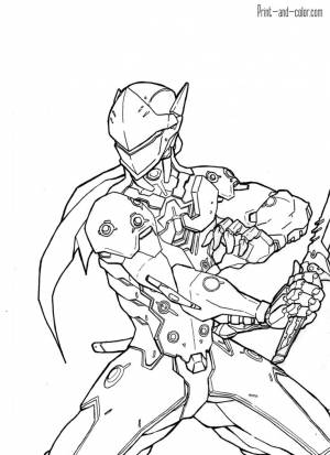 Overwatch coloring pages