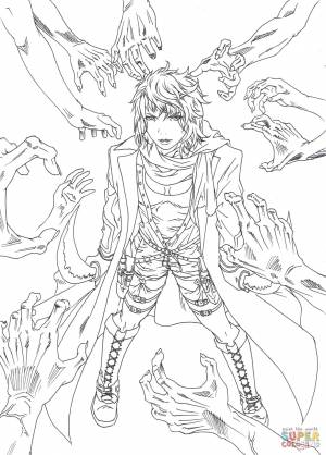 Раскраска Персонажи мультсериала Обитель зла 3