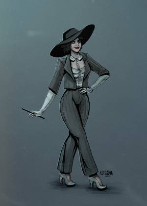 Димитреску в костюме