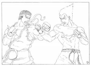 Раскраски Раскраска Бой аниме Барабан