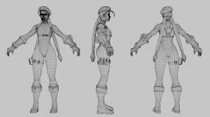 Файл OBJ Cammy Street Fighter Lowpoly Rigged ・Модель для печати в 3D ・Cults