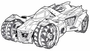 Раскраска Caresto Arkham Knight