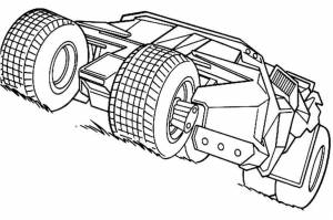 Бэтмобиль Раскраски для мальчиков