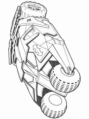 Раскраски Бэтмобиль