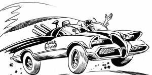 Бэтмобиль раскраска