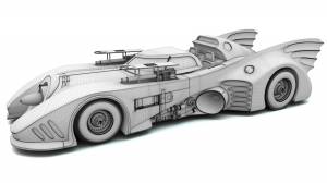 Бэтмобиль раскраска