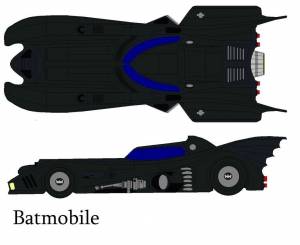 Бэтмобиль раскраска