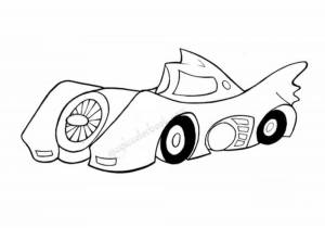 Раскраски Бэтмобиль