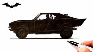 How to draw Batmobile 2022
