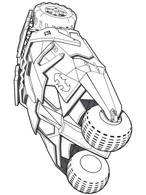 Бэтмобиль раскраска