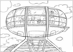 Транспорт будущего раскраска