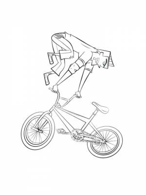 Раскраски BMX   в формате