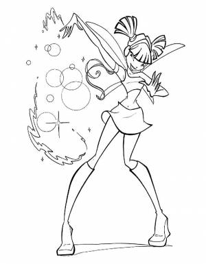 Раскраски раскрас, Раскраска Винкс Муза Клуб Винкс Winx club