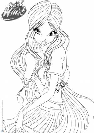 Раскраска для детей Винкс Winx малышей девочек мальчиков просто