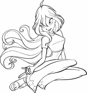 Раскраски винкс, Раскраска раскраска винкс блум Клуб Винкс Winx club