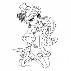 Раскраска Монстр хай Дракулаура