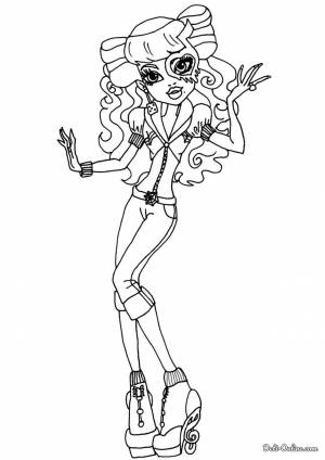 Раскраска Монстр Хай Оперетта