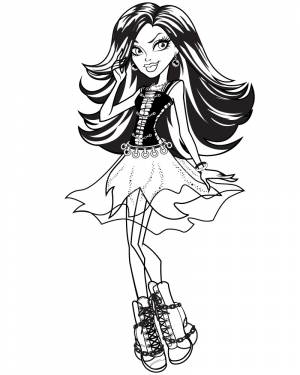 Раскраска Спектра Вондергейст из Монстр Хай