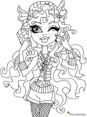 Раскраски Монстр Хай » Как нарисовать поэтапно