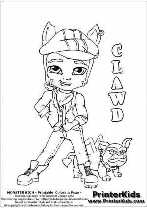 Раскраски Monster High Венера Макфлайтрап просто