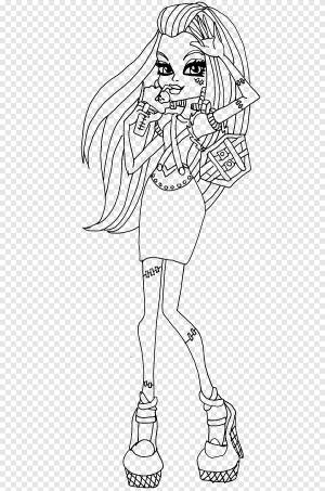 Фрэнки Стейн Книжка-раскраска Monster High Christmas Раскраски, книга, синий, белый png