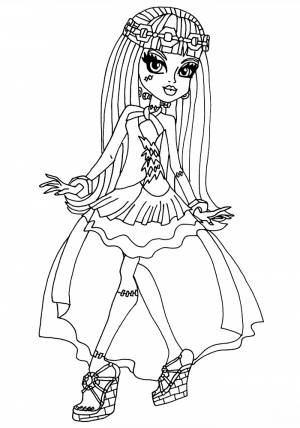 Раскраски Монстер Хай Фрэнки Штейн