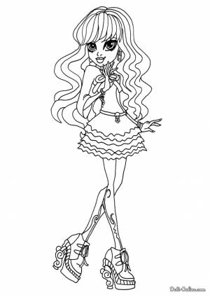 Раскраска Твайла из Монстр Хай