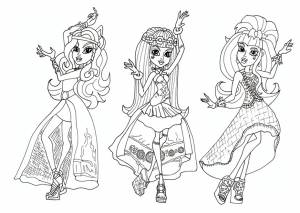 Раскраски Монстр Хай