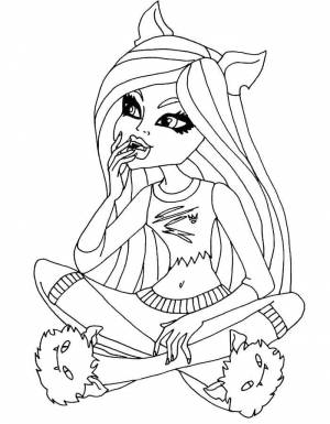 Раскраски Раскраска Монстер хай монстр хай, Download print coloring page