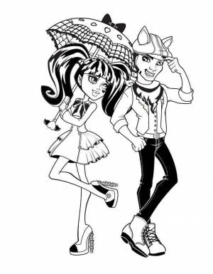 Раскраски Монстр Хай