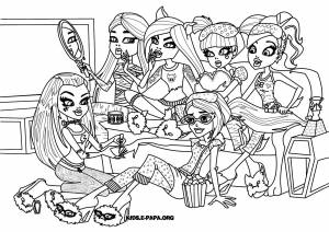 Раскраски хай, Раскраска Монстр Хай