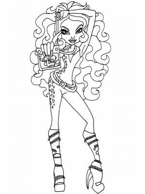 Раскраска Монстр Хай 3