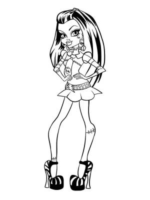 Раскраски с Монстр Хай для детей