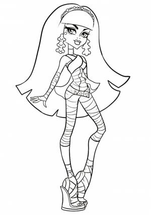 Раскраски Монстр Хай