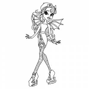 Раскраска Монстр Хай Рошель Гойл