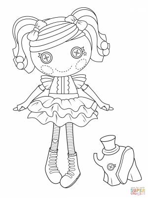 Раскраска Кукла Лалалупси Смешинка