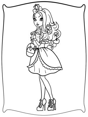 Раскраски Эвер Афтер Хай для малышей и детей дошкольного возраста