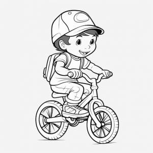 Bmx милый каваи милый плоский раскраски книга каваи линия искусства
