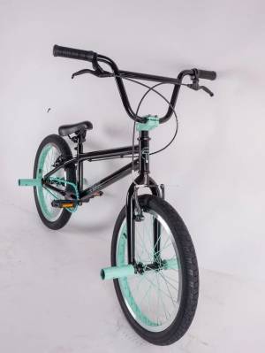 Велосипед BMX Tech Team Fox 20 2023 черно-бирюзовый