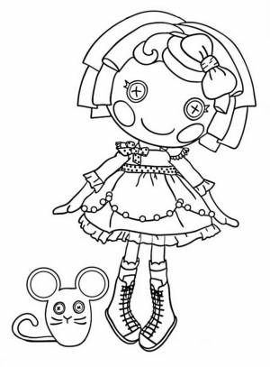 Раскраски с куклами Лалалупси Lalaloopsy