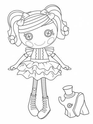Раскраски с куклами Лалалупси Lalaloopsy