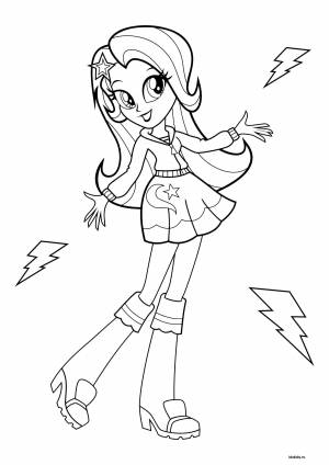 Раскраски Эквестрия Герлз