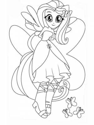 Раскраска Эквестрия герлз  для детей