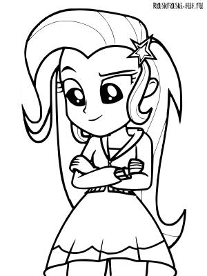 Распечатать раскраски Девочки из Эквестрии 3